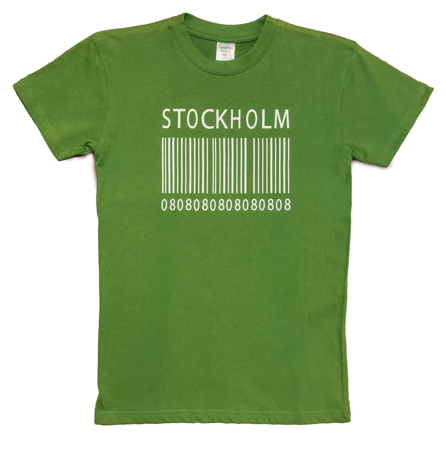 Stockholm Barcode Green T-Shirt - Style Council