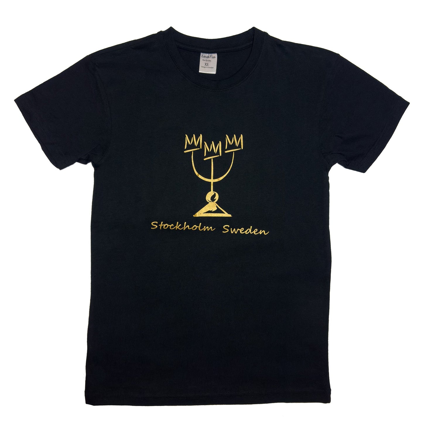 Sweden Tre Kronor Gold PRINT T-Shirt - Style Council