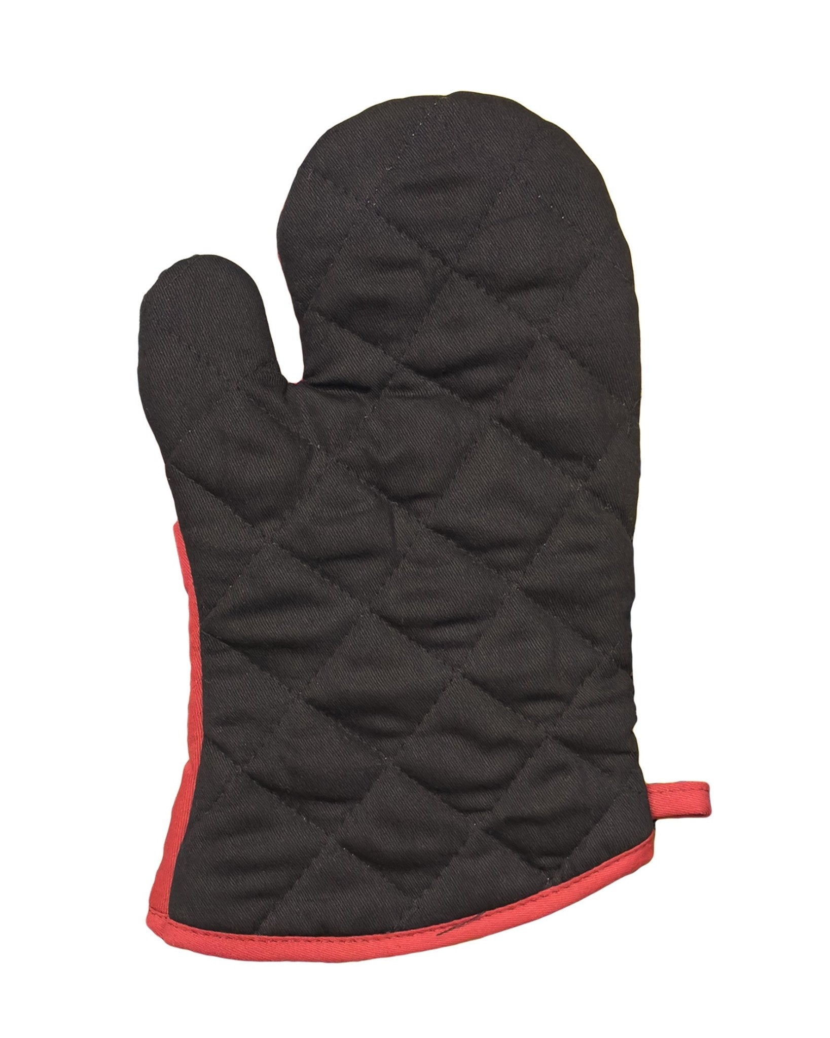Back View Of - Oven mitt in Black featuring a Without design. - Kitchen-Souvenir - Style Council