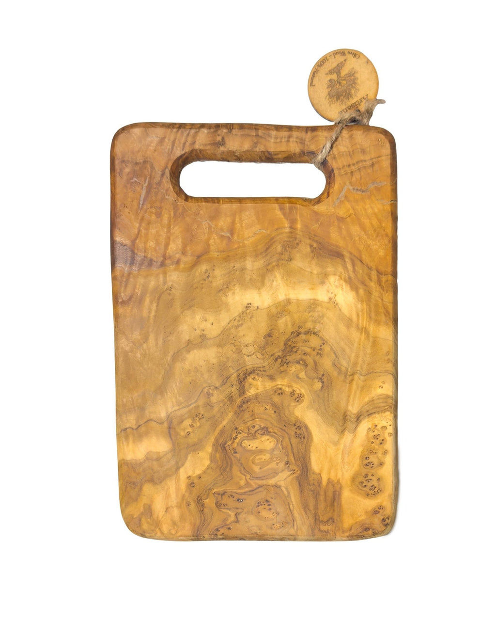 Back View Of, Olive Wood Cutting Board -Without Design – Sverige Sweden Souvenir - Style Council