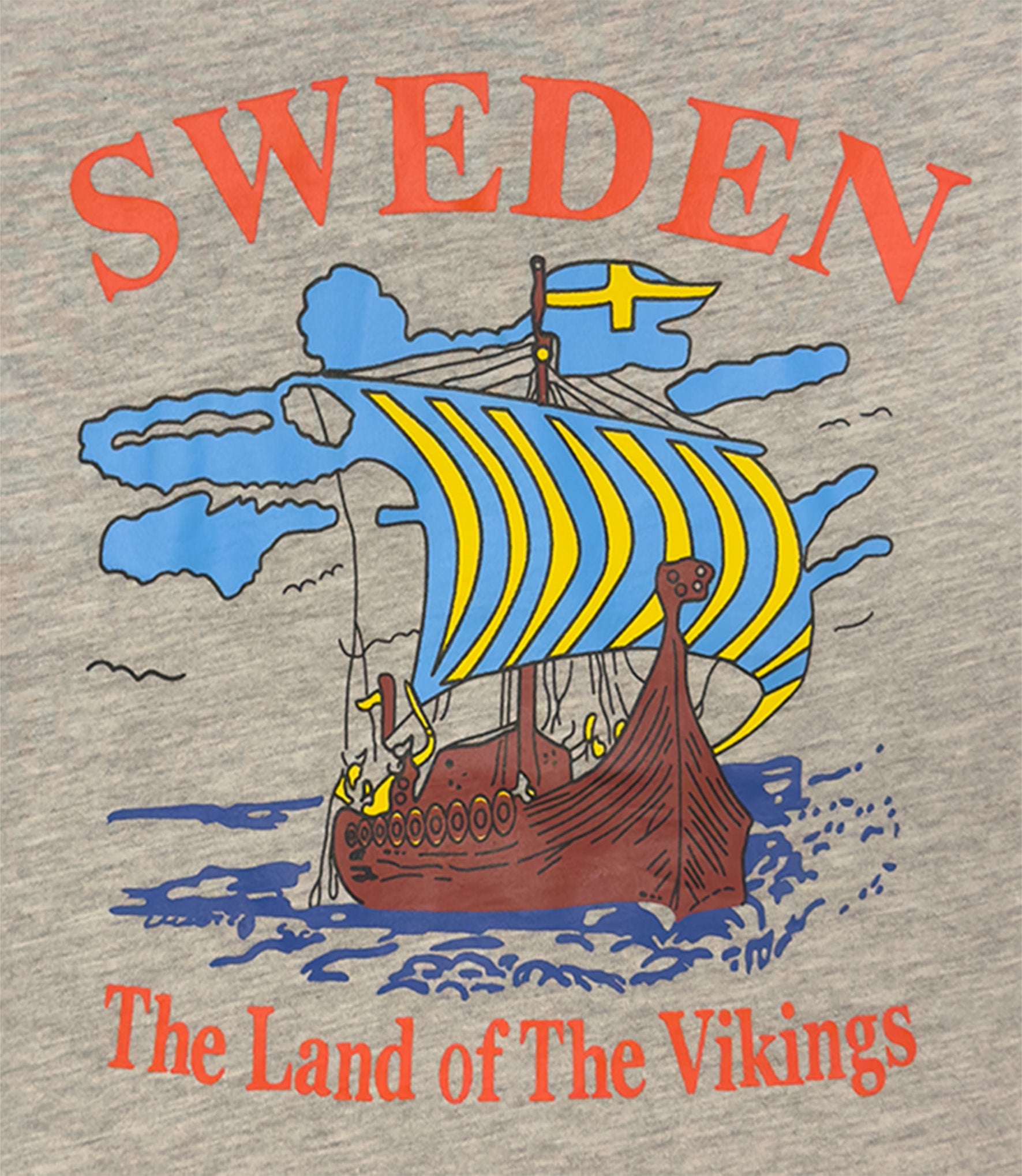 Design Details - Kids T-Shirt - Sweden "Land of the Vikings" Design - Style Council