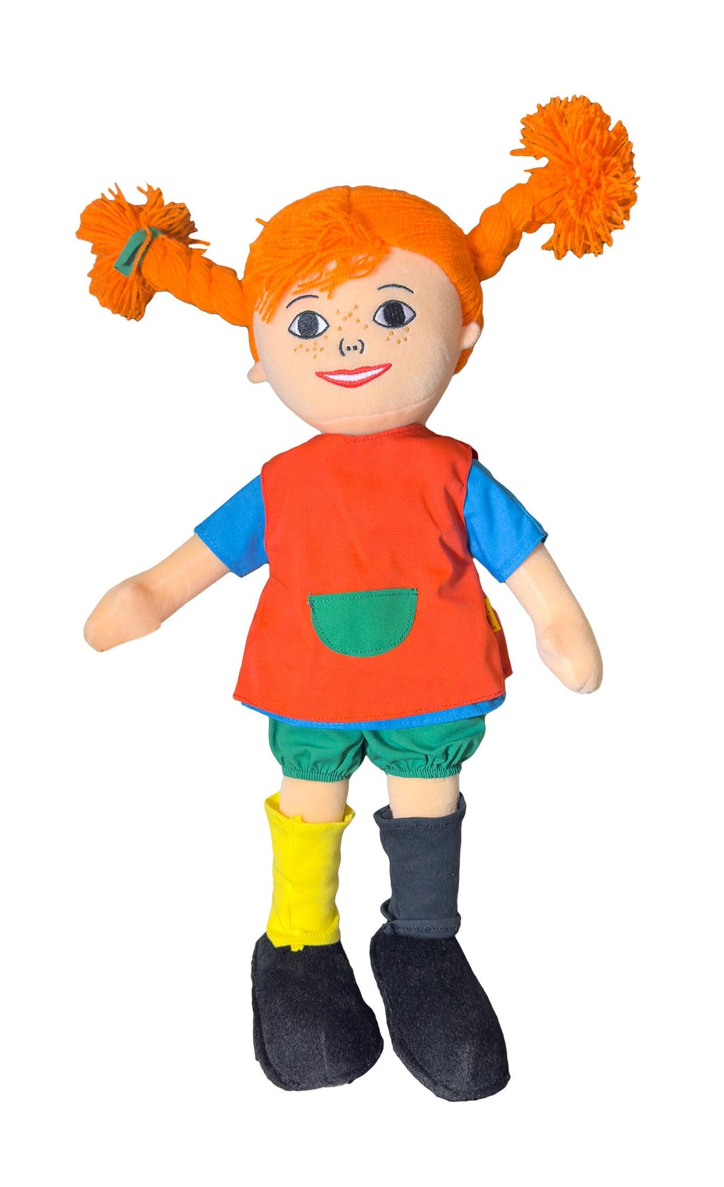 Fornt view of Pippi Longstocking Soft Doll- (32cm) - Swedish Kids Toy- Style Council