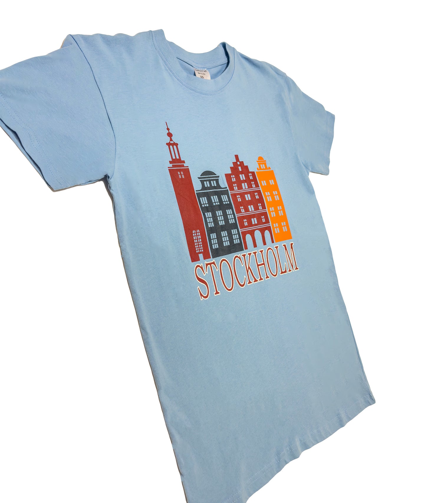 Stockholm Skyline Classic T-Shirt - Light Blue Edition