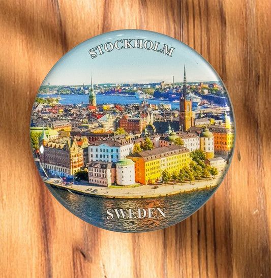 Stockholm Sweden Fridge Magnet – Scenic Old Town Souvenir