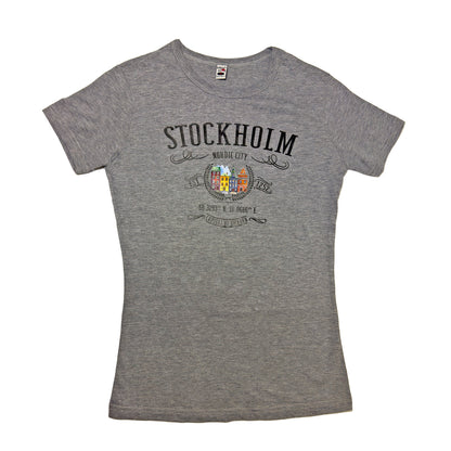 Stockholm Nordic City Grey T-Shirt