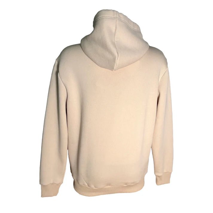 Butter Beige Embossed Moose Sweden Hoodie - Style Council