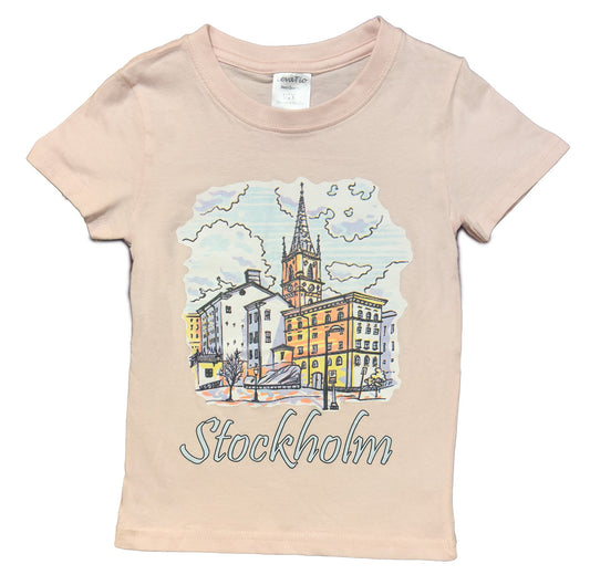 Children’s Stockholm Riddarholmen Print T-Shirt - Style Council