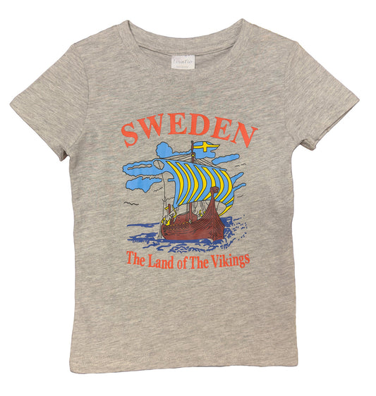Children's T-Shirt - Sweden "Land of the Vikings" Design - Style Council