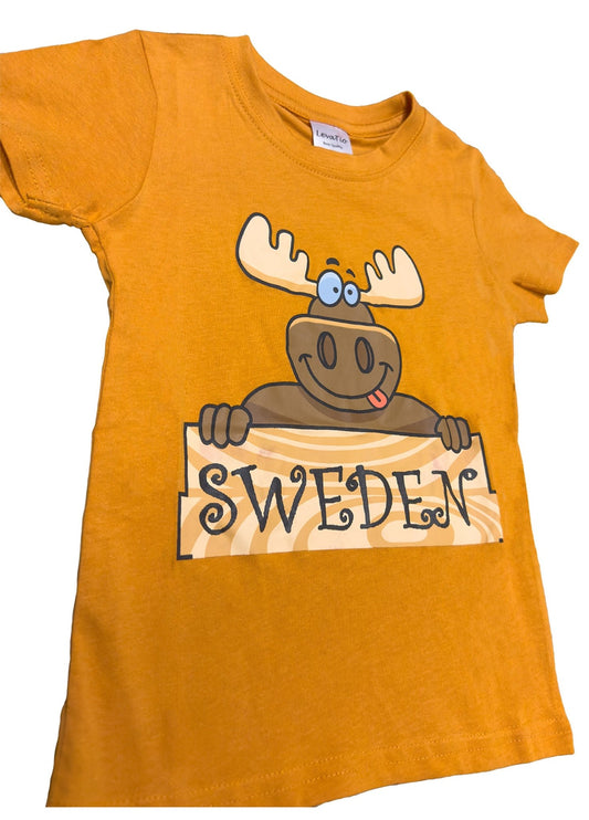 Children's T-Shirt - Sweden Moose Design - Style Council
