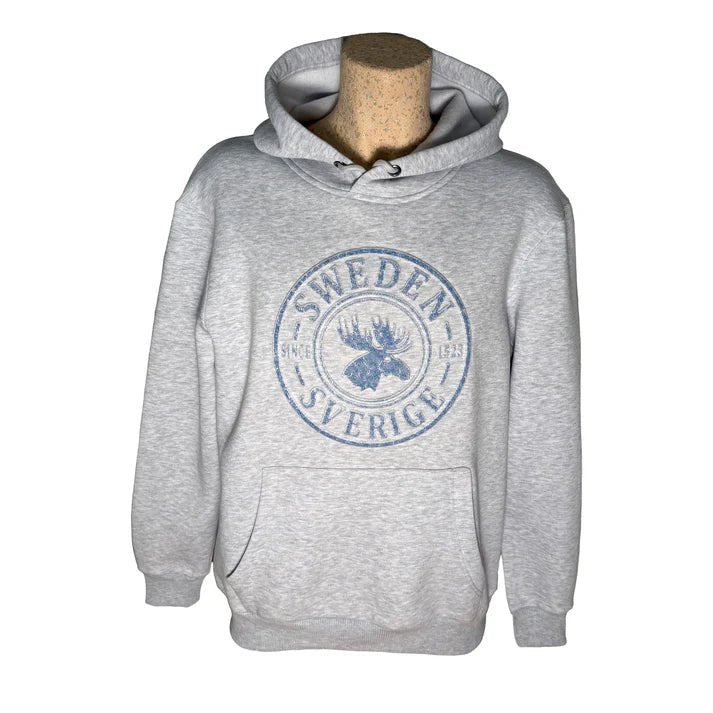 Grey Melange Sweden Souvenir Hoodie - Style Council