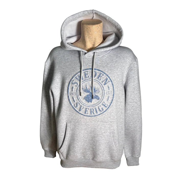 Grey Melange Sweden Souvenir Hoodie - Style Council