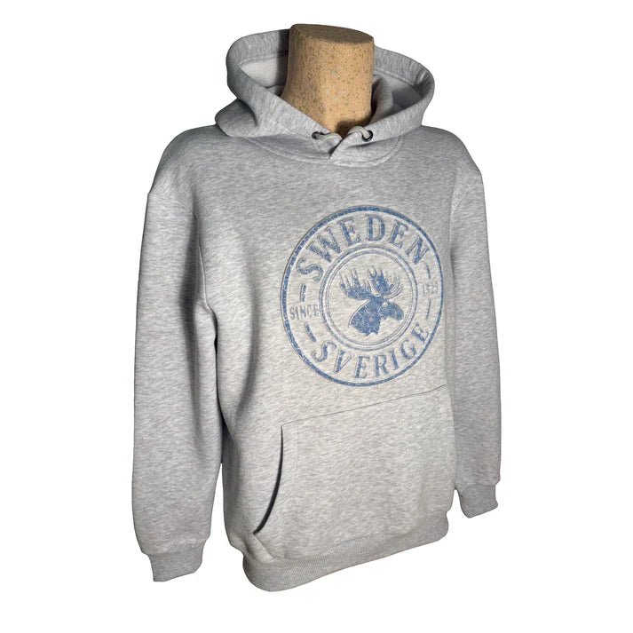 Grey Melange Sweden Souvenir Hoodie - Style Council