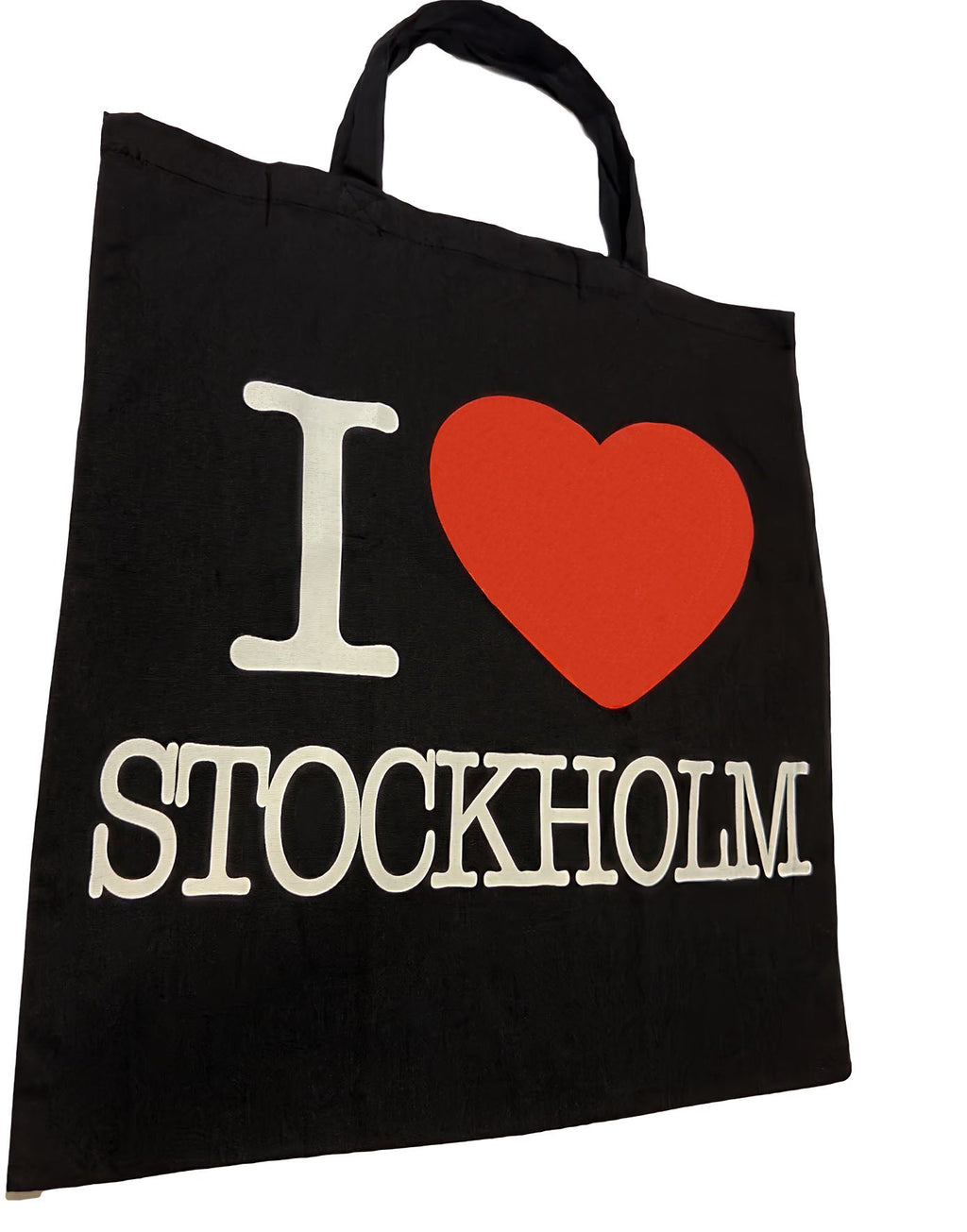 I Love Stockholm Tote Bag – Black Swedish Souvenir - Style Council
