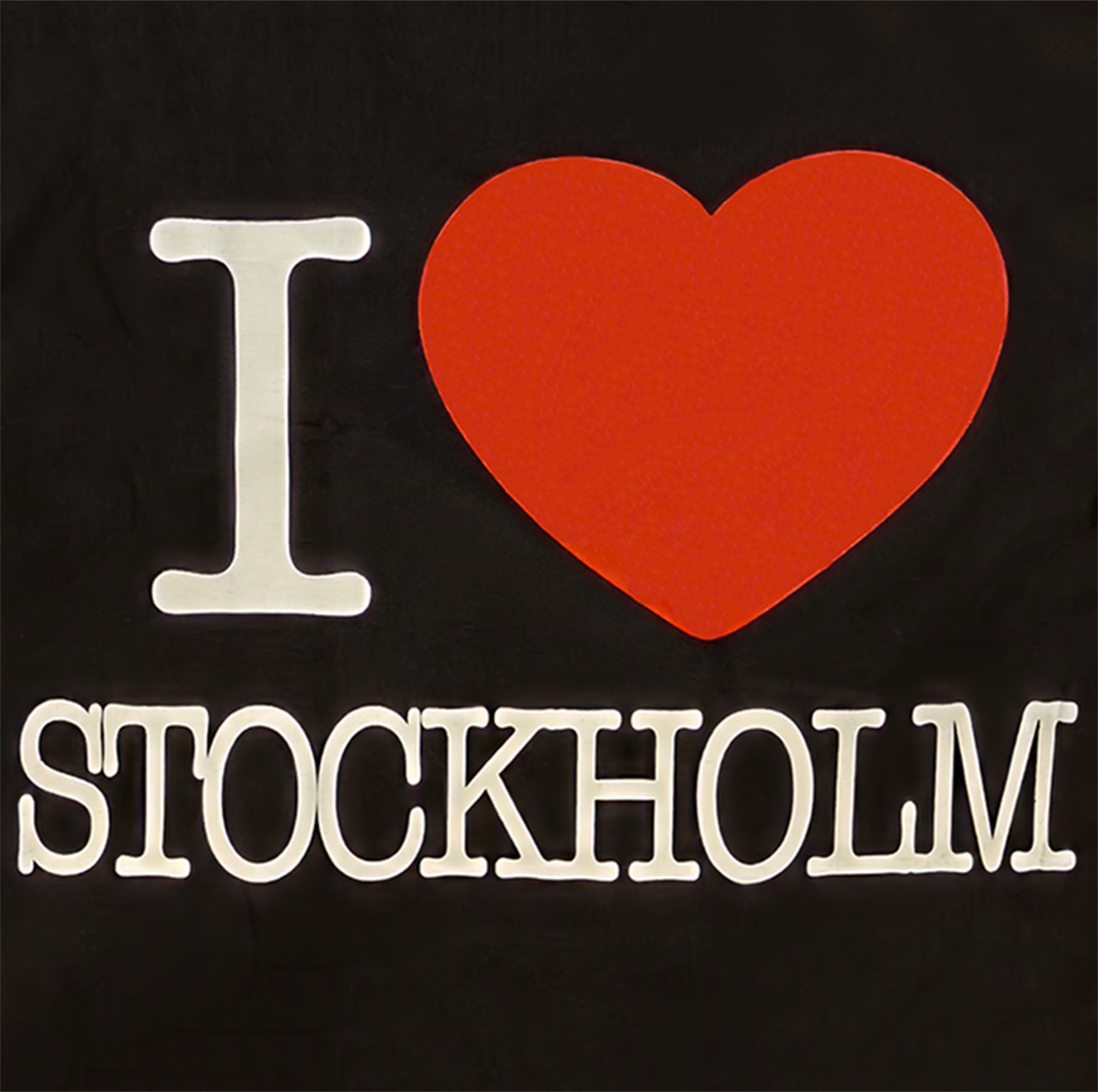 I Love Stockholm Tote Bag – Black Swedish Souvenir - Style Council