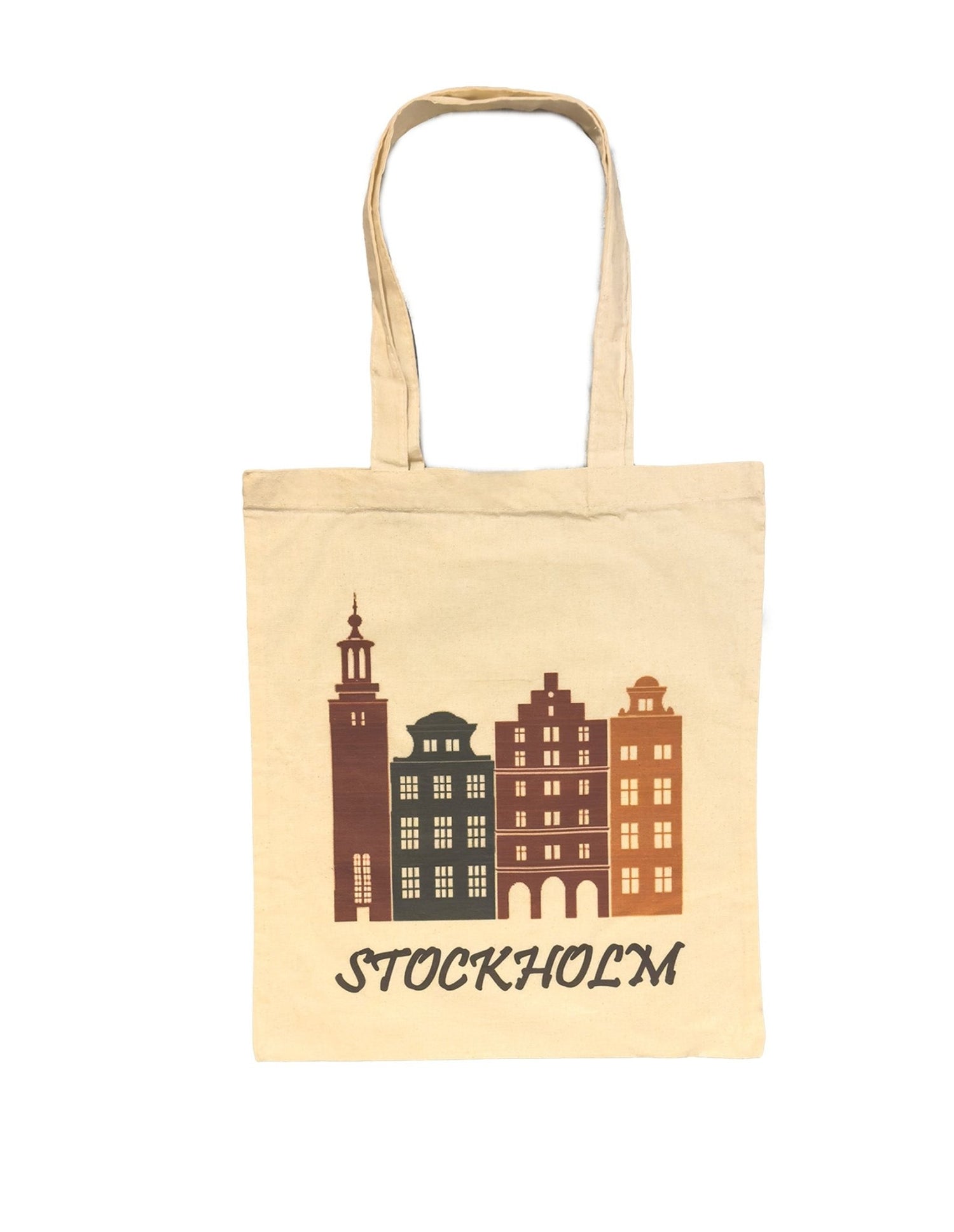Stockholm City Skyline Cotton Tote Bag - Style Council