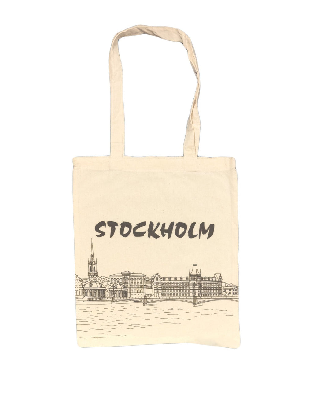 Stockholm Skyline Cotton Tote Bag – Swedish Souvenir Gift - Style Council