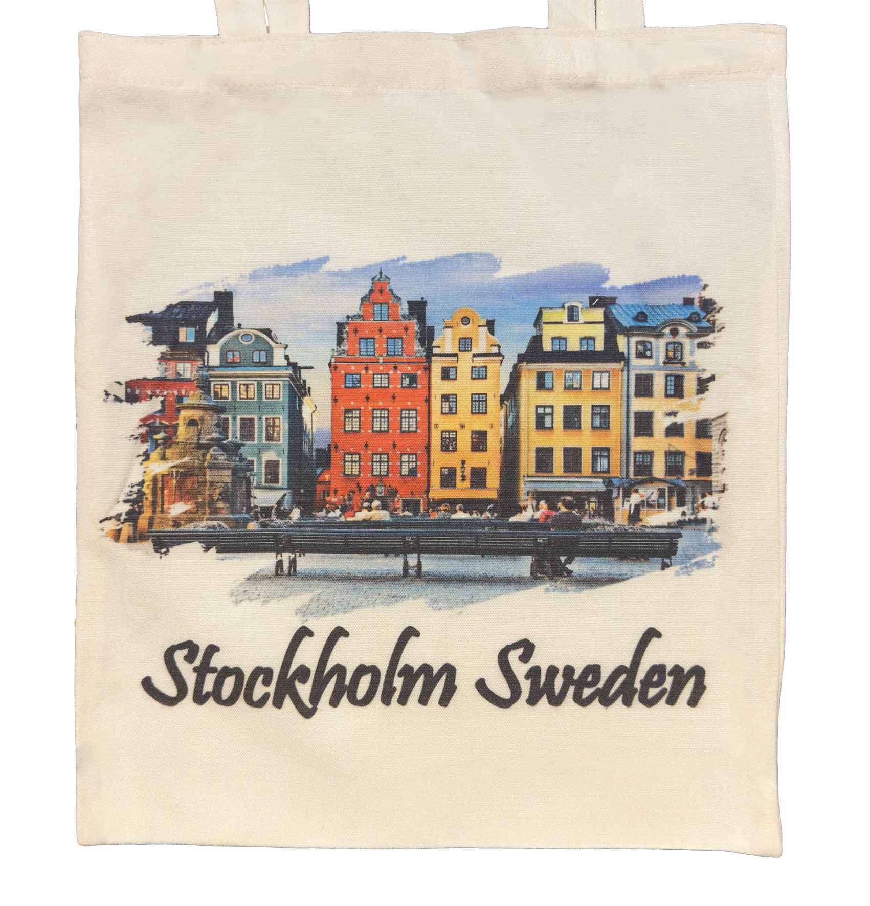 Stockholm Sweden Canvas Tote Bag – Practical Swedish Souvenir - Style Council