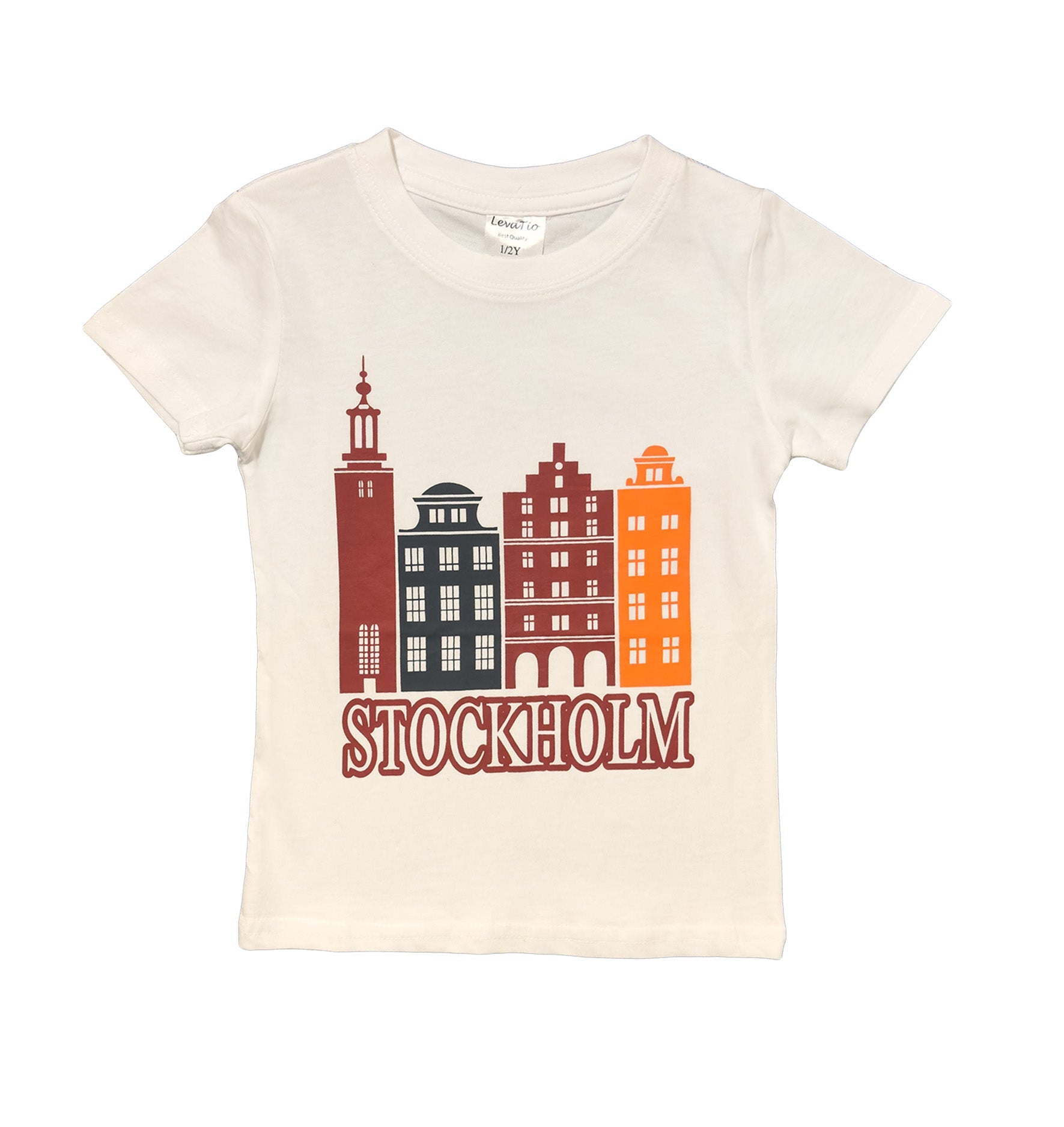 Stortorget Gamla Stan Kids T-Shirt – Fornt View, Stockholm Souvenir - Style Council
