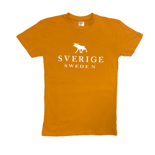 Sverige Moose T-Shirt – Golden Orange - Style Council