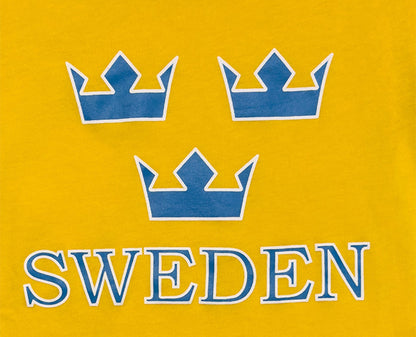 Sweden Three Crown Kids' T-Shirt – Yellow - Style Council