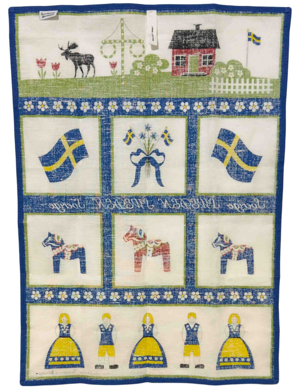 Swedish Icons Kitchen Towel – Linen Cotton Blend | Stockholm Souvenir - Style Council