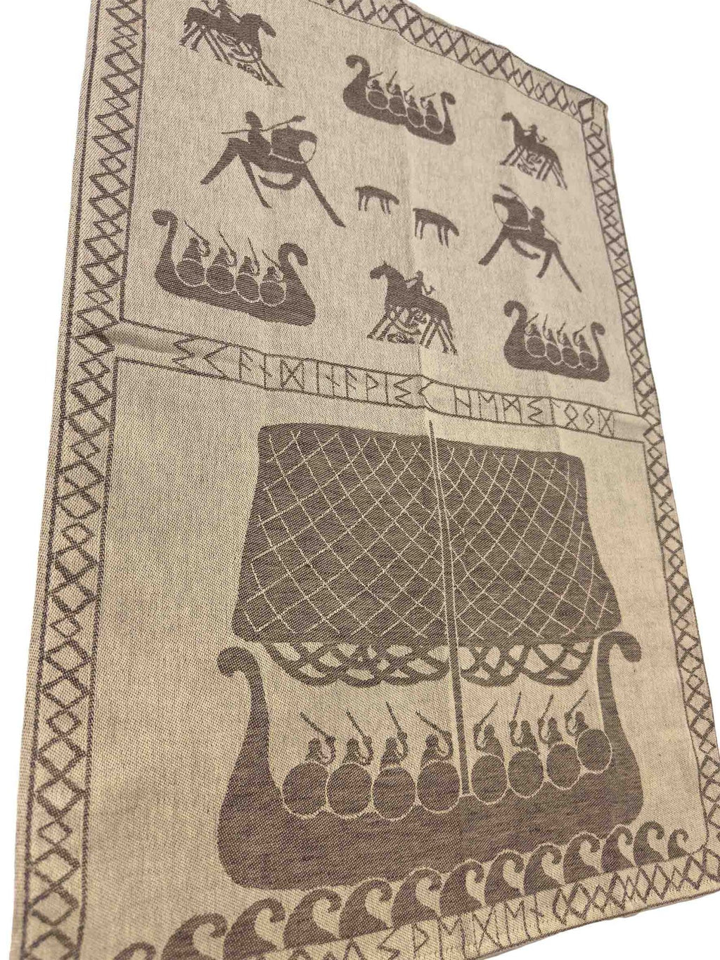 Viking Longship Kitchen Towel – Linen & Cotton Blend - Style Council