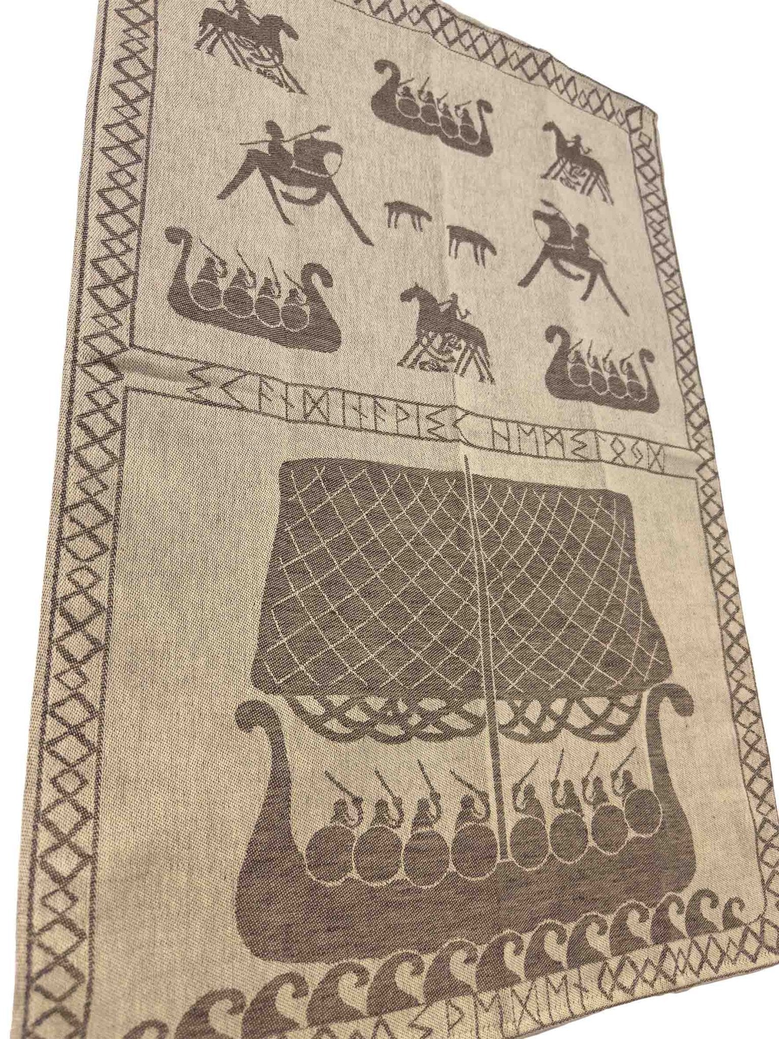Viking Longship Kitchen Towel – Linen & Cotton Blend - Style Council